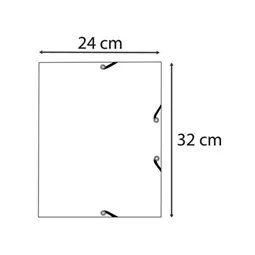 Gumis mappa A/4 EXACOMPTA 15mm gerinc, karton prespán 400 gr/m2 Autentik zsálya