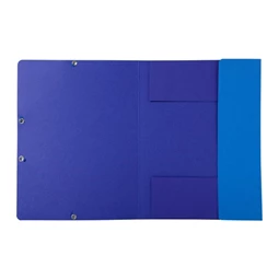 Gumis mappa A/4 EXACOMPTA Forever karton 380 gr/m2 kék,  Blue Angel minősítéssel