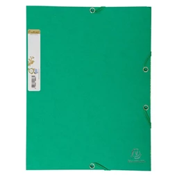 Gumis mappa A/4 EXACOMPTA Forever karton 380 gr/m2 zöld, Blue Angel minősítéssel