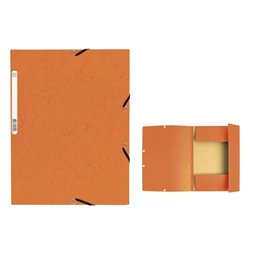 Gumis mappa A/4 EXACOMPTA karton 335 gr/m2 narancssárga