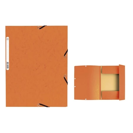 Gumis mappa A/4 EXACOMPTA karton 335 gr/m2 narancssárga