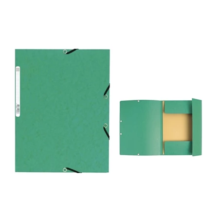 Gumis mappa A/4 EXACOMPTA karton 335 gr/m2 zöld