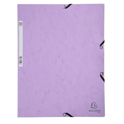 Gumis mappa A/4 EXACOMPTA karton 400 gr/m2 márványozott mintájú Aquarel lila