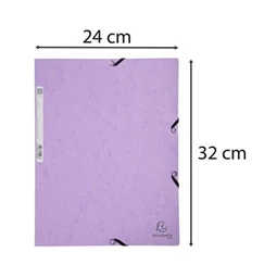 Gumis mappa A/4 EXACOMPTA karton 400 gr/m2 márványozott mintájú Aquarel lila