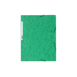 Gumis mappa A/4 EXACOMPTA karton, zöld