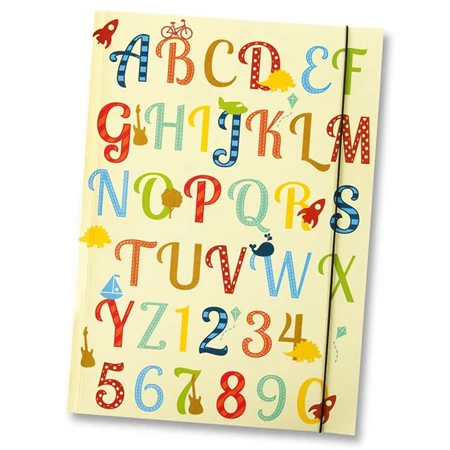 Gumis mappa A/3 ABC mintás