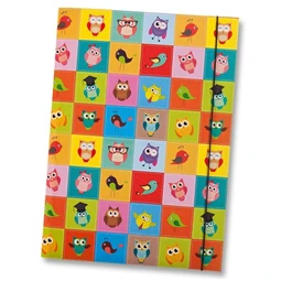 Gumis mappa A/3 Bagoly mintás