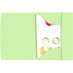 Gumis mappa A/4 Herlitz Oxford Urban Pasztel vegyes szinek 1db