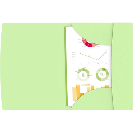 Gumis mappa A/4 Herlitz Oxford Urban Pasztel vegyes szinek 1db