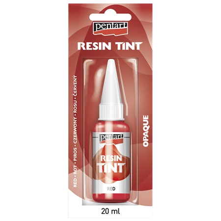 Gyantaszínező tinta nem áttetsző piros 20 ml