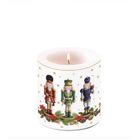 Gyertya átvilágítós AMBIENTE Beraded Nutcracker 8x7,5cm