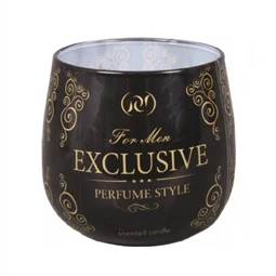 Gyertya illatos exkluzív férfi illat 100 gr fekete, arany szinű 80x100mm