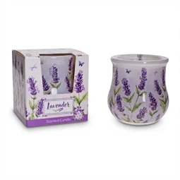 Gyertya illatos levendula 80 gr lila, zöld szinű Illatgyertya