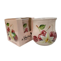 Gyertya illatos vanília&Cseresznye 80 gr színes illatgyertya