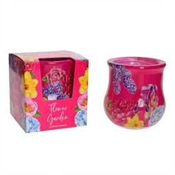 Gyertya illatos virágoskert 80 gr színes illatgyertya
