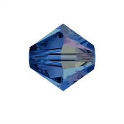 Gyöngy Swarovski 3mm-es fűzhető kúpos capri blue -5328 25db/csomag