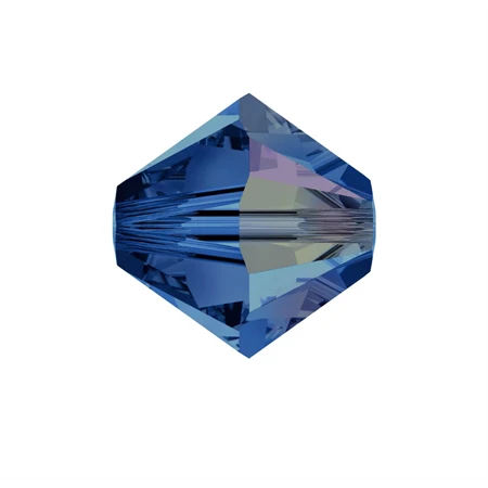 Gyöngy Swarovski 3mm-es fűzhető kúpos capri blue -5328 25db/csomag