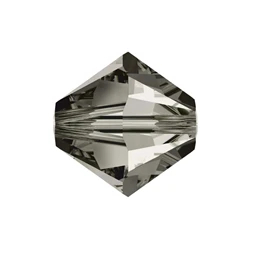 Gyöngy Swarovski 3mm-es fűzhető, kúpos, crystal silver night-5328