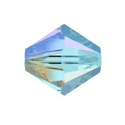 Gyöngy Swarovski 4mm-es fűzhető kúpos aquamarine AB2x-5328 25db/csomag