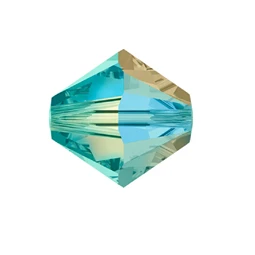 Gyöngy Swarovski 4mm-es fűzhető, kúpos, blue zirkonAB2x-5328