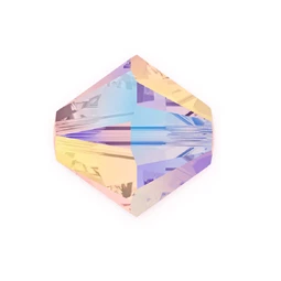 Gyöngy Swarovski 4mm-es fűzhető, kúpos, blush rose AB2x-5328