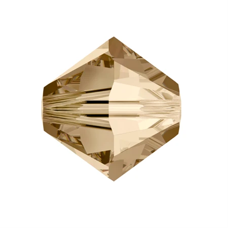 Gyöngy Swarovski 4mm-es fűzhető kúpos golden shadow-5328 25db/csomag