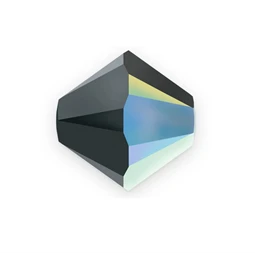 Gyöngy Swarovski 4mm-es fűzhető kúpos jet AB-5328 25db/csomag