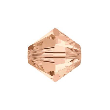 Gyöngy Swarovski 4mm-es fűzhető kúpos rose peach-5328 25db/csomag