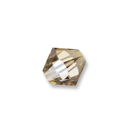 Gyöngy Swarovski 4mm-es fűzhető, kúpos, golden shadow-5328