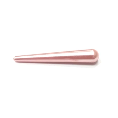 Gyöngy akril csepp forma hosszúkás 50x8mm rózsaszín 1db