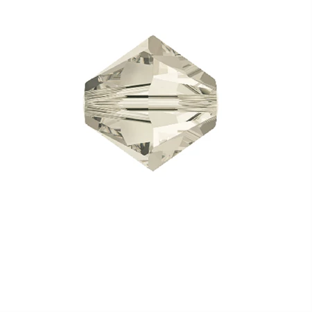 Gyöngy Swarovski 3mm-es fűzhető, kúpos, silver shadow-5328