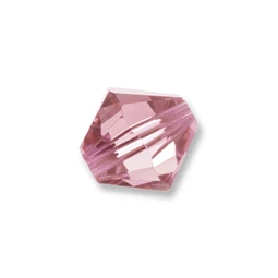 Gyöngy Swarovski 6mm-es fűzhető, kúpos, rose-5328