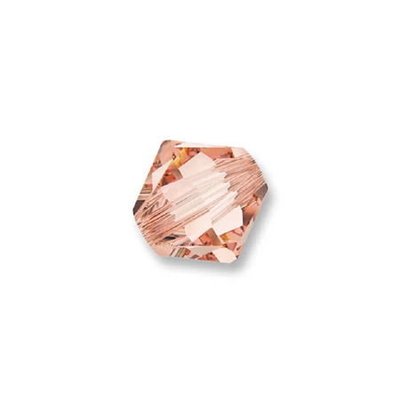 Gyöngy Swarovski 6mm-es fűzhető, kúpos, rose peach-5328