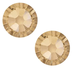 Gyöngy alkatrész-Swarovski, SS3 ragasztható kristály, 50db/csomag golden shadow-2058F