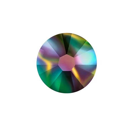 Gyöngy alkatrész-Swarovski, SS5 ragasztható kristály, 20db/csomag, rainbow dark-2058F