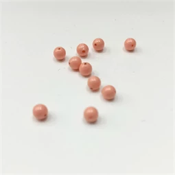 Gyöngy alkatrész-Swarovski igazgyöngy utánzat 4mm-es fűzhető 10db/csomag pink coral
