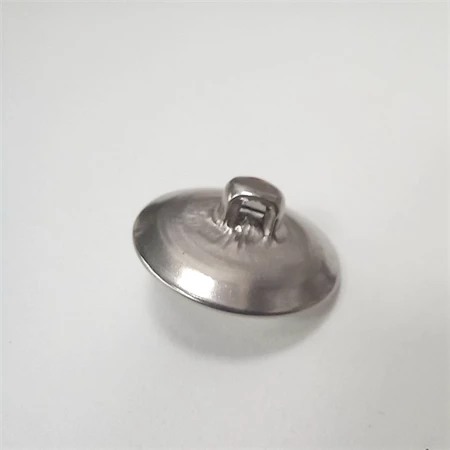 Gyöngy alkatrész- gomb strasszos 18mm ezüst
