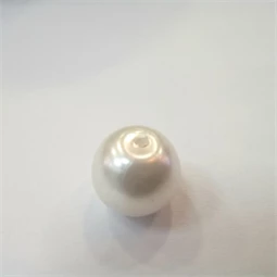 Gyöngy alkatrész- gyöngy tekla jellegű 8mm krém darabra