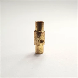 Gyöngy alkatrész- kapocs mágneses 2mm átm. bőrhöz antik arany