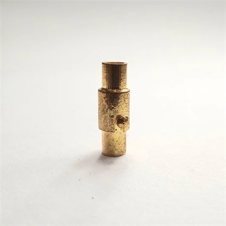Gyöngy alkatrész- kapocs mágneses 2mm átm. bőrhöz antik arany