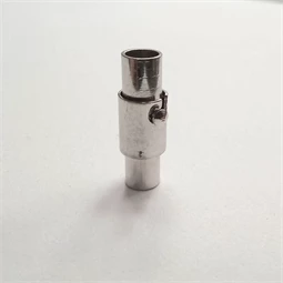 Gyöngy alkatrész- kapocs mágneses 2mm átm. bőrhöz ezüst