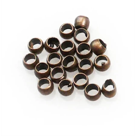 Gyöngy alkatrész- stopper 2mm 20db/csomag antik réz