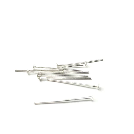 Szerelőpálca talpas 25mm ezüst 10 db/csomag