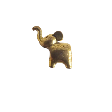 Gyöngy alkatrész- fém köztes, Pandora elefánt felálló ormányú 15x16mm 1db