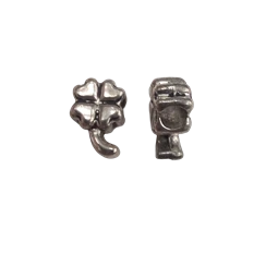 Gyöngy alkatrész- fém köztes, Pandora lóhere 15x10mm 1db