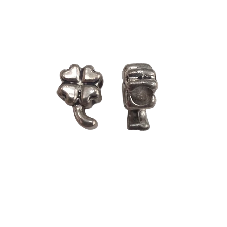 Gyöngy alkatrész- fém köztes, Pandora lóhere 15x10mm 1db