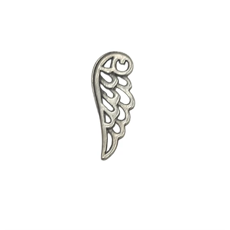 Gyöngy alkatrész- fém medál, angyalszárny 24mm feles 1db