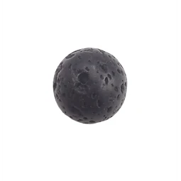 Gyöngy alkatrész- gyöngy ásvány 12 mm, lávakő, darabra