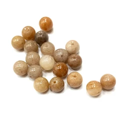 Gyöngy alkatrész- gyöngy ásvány jellegű 10mm bézs min.15db/csomag