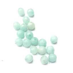 Gyöngy alkatrész- gyöngy ásvány jellegű 10mm menta min.15db/csomag